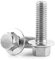 10 Stück Sechskant-Flanschschrauben-Kit Edelstahl SS304 16mm Sechskant Kopf Flansch Schrauben (M8x16)