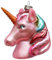 Generisch Einhorn Pferd Pony pink Weihnachtsbaumkugel Glas Christbaumschmuck Weihnachten 4