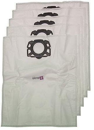 Distri+ - Sac aspirateur Compatible KARCHER MV4, MV5, MV6, WD4, WD5, WD6, WD4000 à WD5999, WD6300, WD6399... - Pochette de 5 Sacs