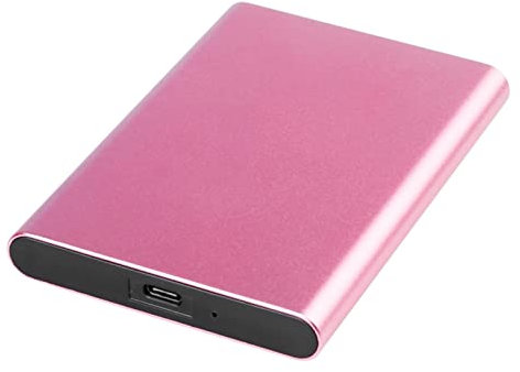 Hard disk esterno SSD 1 TB / 512 gb / 256 gb, Usb 3.1 Gen 2 Type-c Portable Backup Storage, adatto per PC desktop, MacBook, laptop, Ps4, Smart Tv (512 GB, rosa)
