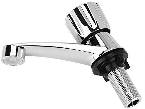Wasserhahn Kaltwasser, Kaltwasserhahn Gäste Wc Aus Abs-Kunststoff Kaltwasserhahn Bad Waschbecken Einhebel-Mischbatterie Wasserfall-Waschtischarmatur für Badezimmer-Waschtischarmaturen, Jalousie G1/2