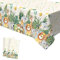 Xinvery Dschungel Tiere Tischdecke, Urwald Safari Tiere Tischdecke Rectangular Plastik für Dschungel Themen Party Kinder Jungen Geburtstag Party Dekoration 2PCS 137 x 274cm