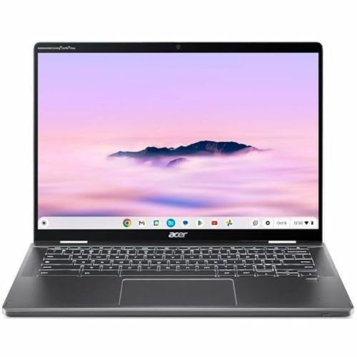Acer Chromebook Plus Spin 714, CP714-1HN, Laptop, 14 Zoll WUXGA (1920 x 1200) 16:10 IPS Touchscreen, Windows11, Intel Core Ultra 7, 16GB RAM, 512GB SSD, Grau, QWERTZ Tastatur.