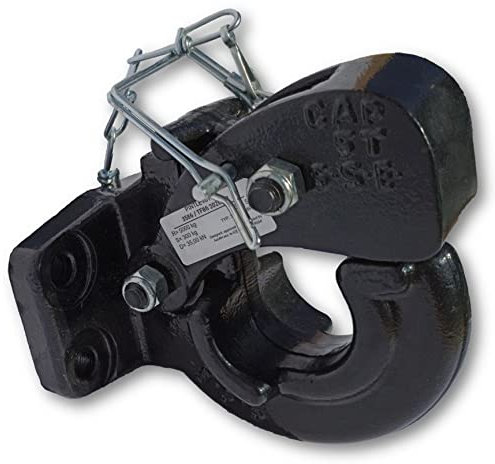 XIMPLIO AHK - Giunto combinato universale per gancio di traino, 4 fori, 85 x 45 mm, per fuoristrada, trattore, furgoni, camion (senza set di viti, carico di trazione 5.000 kg)