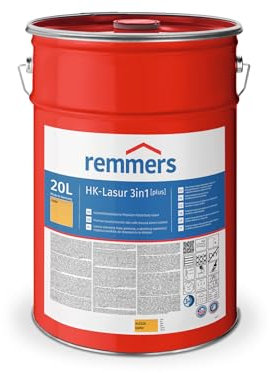 Remmers HK-Lasur 3in1 [plus] kiefer, matt, 20 Liter, Lösemittelreduzierte Premium-Holzschutz-Lasur für außen, 3in1, schnelltrocknend, langlebig