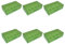 Plastic Battery Case, 6 Pack Battery Organiser Storage Box, Battery Holder Case for 18650/16340 Batteries (Green)