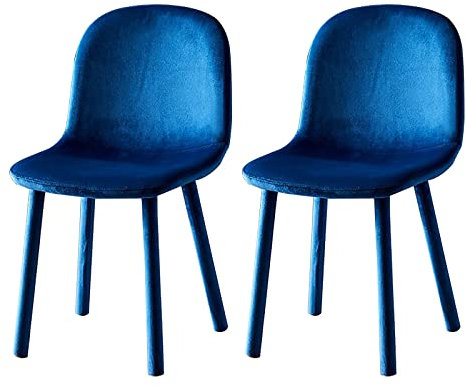 Chaise de Salle à Manger (2 pièces) Chaises de Salle à Manger, chaises Confortables à Dossier en Flanelle, Pieds épaissis et épaissis, tabourets de Chambre à Coucher, chaises de Loisirs Mult