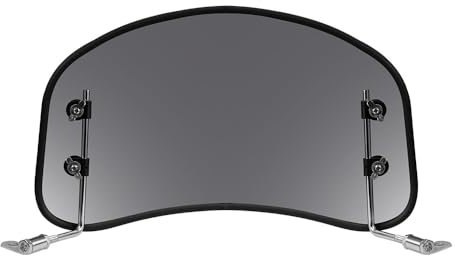 evomosa Scooter Windschutzscheibe Universal Windabweiser Windschutzscheibe Spoiler Luftabweiser Grau für 49CC 50CC 125CC Motorrad, Motoroller