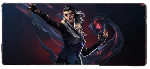 Valorant Fade-XXL Speed Gaming Mouse Pad -900 x 400mm-table Mat large size-improved precision and speed-rubber base for stable grip on smooth surfaces -non-slip mousepad (900 * 400 * 3MM)