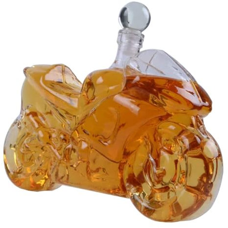 YUZDNM Carafe À Whisky pour Moto Moto Élégante 750Ml - Carafe À Whisky, Scotch À Vin Ou Carafe À Liqueur ， 24 * 8 * 15cm
