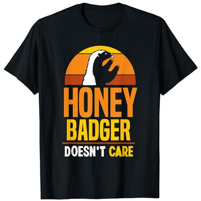 Honey Badger Non Si Preoccupa Carino Animale Tasso Del Miele Maglietta