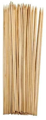 Terryshop74 500 pinchos de madera para brasas 15 20 25 30 cm para asar brochetas de barbacoa barbacoa (25 cm, madera)