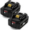 2X 18V 5.5Ah Batteria di Ricambio per Makita 18V Batteria BL1850B BL1860B BL1845 BL1830B BL1835 BL1815 LXT-400 Li-Ion Batteria per Makita Radio,per Utensili Elettric,con Indicatore LED
