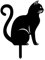 Jomewory Schwarze Katzen-, dekorative Gartenstecker aus Metall, feine Handwerkskunst, Katzen-, Rasendekorationen für Hof, Rasen, Terrasse, Katzenliebhaber, Gartendekoration