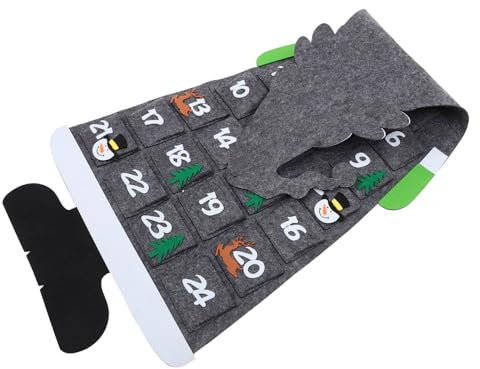 OUNONA 2 Stk Countdown-Wandkalender Weihnachts Adventskalender 2020 Wand Adventskalender countdown countdown calender Weihnachts-Countdown- hängender Weihnachtskalender
