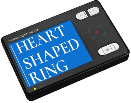 RayHong Digital Magnifier 3.5 Inch, 2X-32X Zoom Portable Digital Video Magnifier,LCD Screen Video Aids Digital Magnifier for The Visually Impaired, Low Vision, Color Blindness, Amblyopia