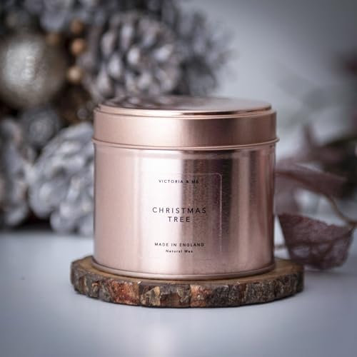 Christmas Tree Scented Candle -Pine Scented Candle- Eucalyptus Scented Candle -Organic & Vegan- Relaxing Candle - Aromatherapy - Festive Candle- Gift - Christmas Gift