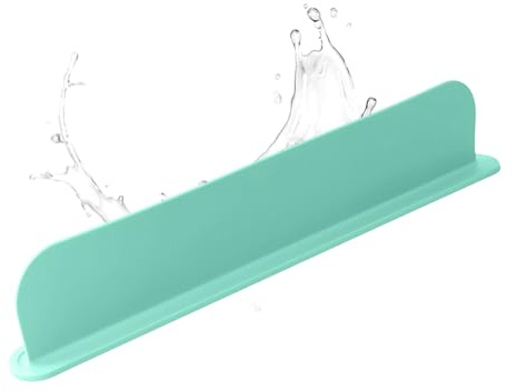 Spülbecken-Spritzschutz aus Silikon, Spritzschutz für Spüle, Küche, Insel, Spüle, wiederverwendbarer Spritzschutz (mintgrün)