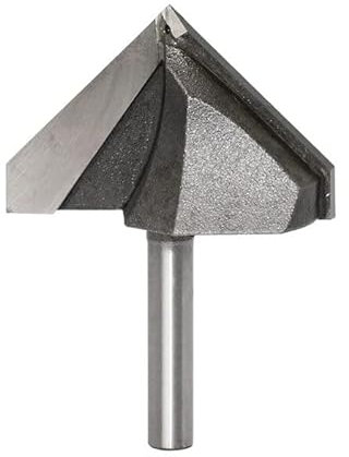 1pc 1/4 Shank 1-3/4x 30mm V Groove V-Groove Router Bit 90 Degree V Grooving Sign Lettering Chamfer End Mills