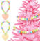Humyoun 63 Pcs DIY Giant Candy Necklace Accessories Christmas Making Candyland Garland for Tree Decoration Macaron Color Pool Noodles Heart Kit Xmas Sweet Candy Craft Costume Birthday Party Decor