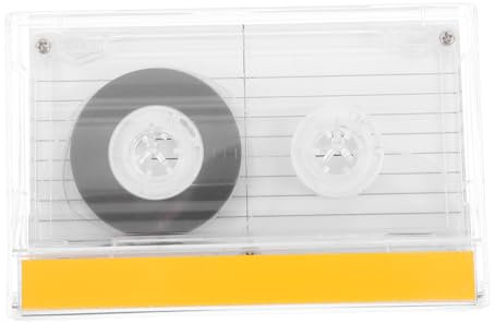 Angoily Tape Empty Cassette Tape Cases Cassette Tape Display Case Audio Cassette Tape Storage Boxes Blank Cassette Tape Case Cassette Tape Blank Plastic Transparent