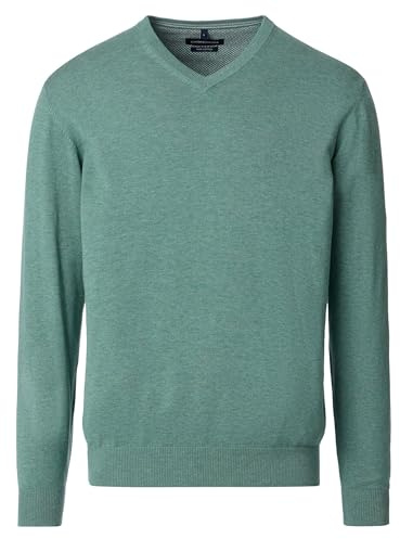 CASAMODA Herren Pullover mit V-Ausschnitt unifarben Elastischer Bund