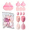 RTRTGS 14 Pièces Éponges De Maquillage Beauty Set beauty blender, Kit Éponges De Maquillage Et Houpettes, Éponge Fond De Teint Éponge Maquillage, Mélangeur De Beauté Éponges De Fondation Pour Femme