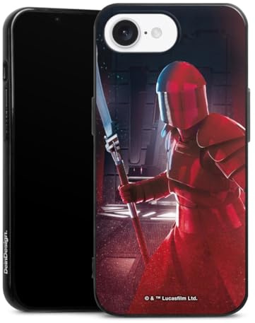 Silikon Hülle kompatibel mit Apple iPhone 16e 2025 Case schwarz Handyhülle Waffe Soldat Star Wars