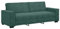vidaXL Canapé à 3 Places Vert foncé 180 cm Velours, canapé, canapé Trois Places, canapé 3 Places en Velours, Divan, canapé en Velours