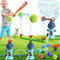 Water Sprinkler Baseball Toy,4 in 1 Outdoor Water Toys,Fun Summer Games,Kids Summer Water Play for The Backyard,Water Baseball for Kids Boys & Girls Age 3+ Years (4&1 Fire Hydrant)