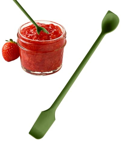 Glasschaber – Silikon-Spatellöffel, Backzubehör-Verteiler | Silikon-Doppelkopfschaberlöffel, Butterstreicher, Küchenhelfer, antihaftbeschichtet für Kuchen, Brot, Sahne und Gewürze