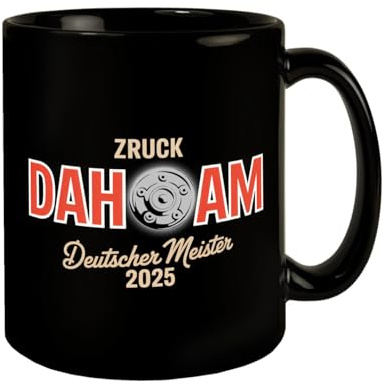 speecheese Tasse München Deutscher Meister 2025 zruck dahoam lustiger Fan | für Fußballbegeisterte und Heimatstolze Bayern
