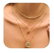 TOVABA Muschelkette Damen Gold - Boho Halskette mit Kaurimuschel, Seestern & Schnecke Charms, Nickelfreier Maritimer Strand-Schmuck für Sommer Urlaub & Alltag