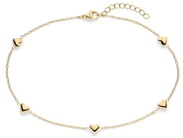 s.Oliver Damen Schmuck – Halsketten, Armbänder, Fußketten & Ohrstecker mit Herzen aus Edelstahl– Eleganter Schmuck für jeden Anlass und das perfekte Geschenk