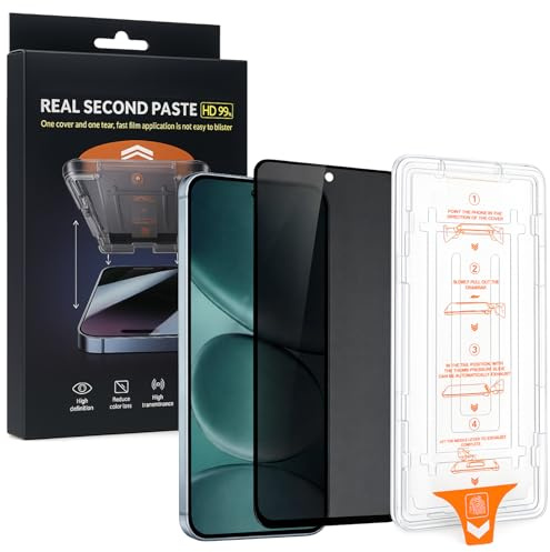 Wigento SnapFit Privacy Schutzglas für Xiaomi Redmi Note 15 Pro 5G Installationshilfe 3D Premium Display H9