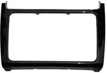 Für VW MQB Für Polo 6C 6R 2014–2017 Radiorahmen, Displayblende, CD-Platten, Zierrahmen(Piano Black)