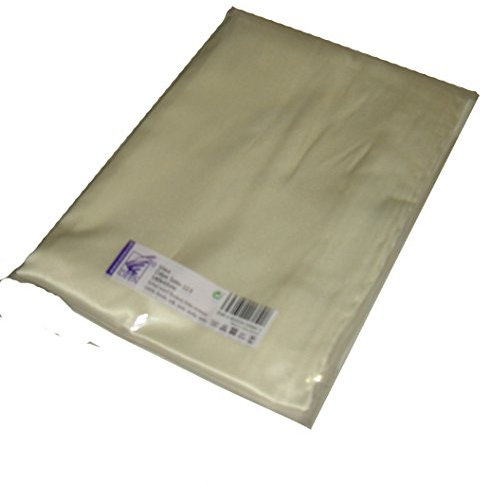 IDEEN.COM Langschal Crêpe Satin 12.5 naturweiß ungefärbt 100% Seide ca. 180x45cm