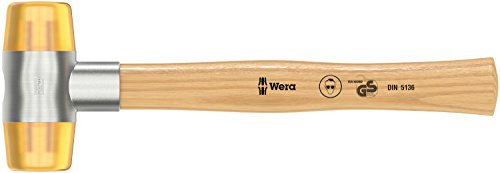 Wera, 100 Mazzuoli con testa in cellidor, 6 x 50 mm