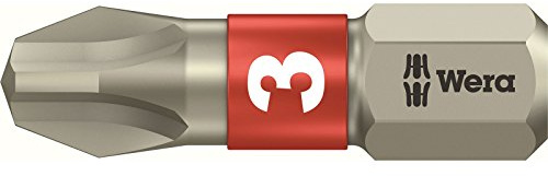 Wera - 3851 / 1 TS Phillips Ph 3 Torsion Edelstahl-Bits 25mm - WER071012