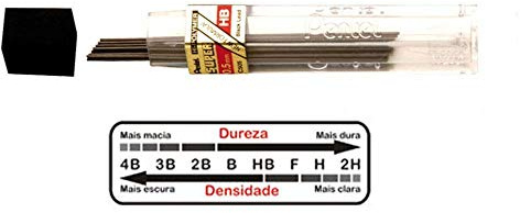 Pentel 0.5mm 4B Refill Lead