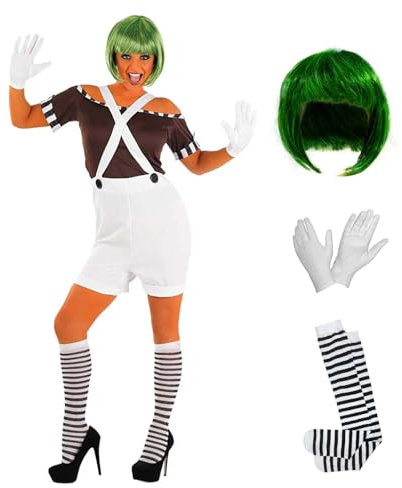 Fun Shack Disfraz Trabajadora Fábrica Chocolate Mujer, Personaje Película, Despedida Soltera, Carnaval y Halloween, M