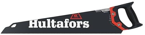 Handsäge 550mm von Hultafors I 11 Zähne pro Zoll I 45° & 90° Markierung I Säge für Holz & Laminat I Mit umweltfreundlicher Wachs-Pulverlackierung & ergonomischem Griff I Inkl. Klingenschutz I 591103