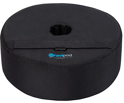 Gravipod – Runder Gewichtsack, 45 cm, für Sonnenschirm-/Schirmständer – 38,5 kg