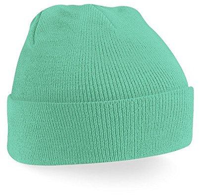 Beechfield, Acryl-Strickmütze für Erwachsene, zum Aufschlagen, Unisex Gr. Einheitsgröße, mint