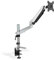 DIGITUS Monitor-Halterung Klemme & Gasdruckfeder 1 Monitor Bis 27 Zoll Bis 1x 8 kg VESA 75 & 100 Silber