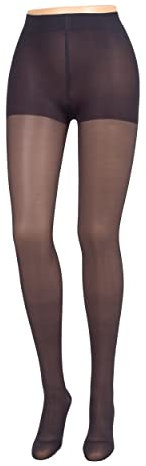 Compressana Calypso 70den - Feinstrick Stützstrumpfhose für die Schwangerschaft - mit extra weitem Leibteil - mittlere Stützwirkung mit 12-14 mmHg Kompression - Größe V - Farbe schwarz - 1 Stück