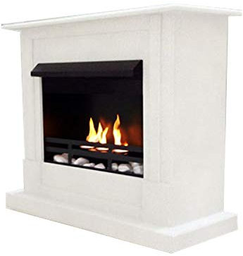 Chimenea Etanol y Gel Modelo Rafael Premium - Elige el color (Blanco)
