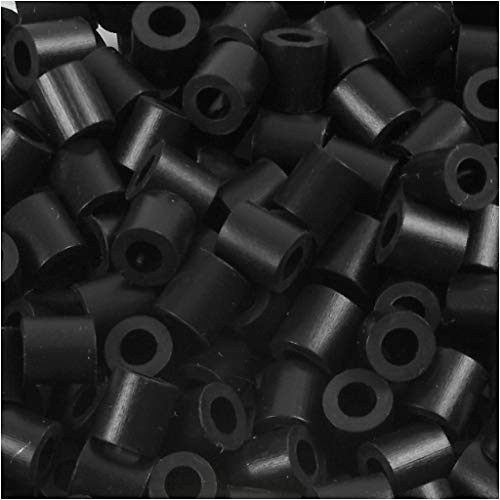 Nabbi Schmelzperlen aus Kunststoff, Plastik, Schwarz, 1100-Piece