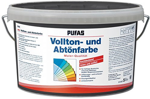 PUFAS Vollton- und Abtönfarben oxidschwarz 5 Liter