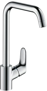 Hansgrohe - Robinet mitigeur d'évier - Hansgrohe FOCUS Mitigeur évier bec haut Aspect acier 31820800